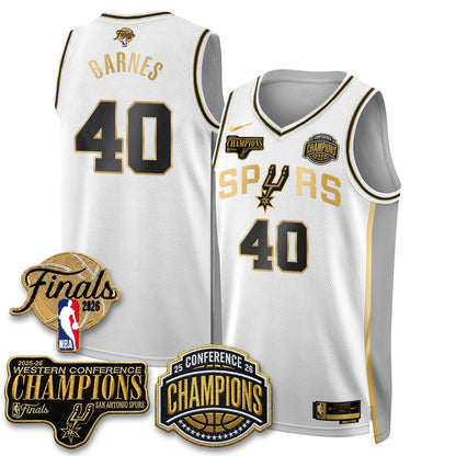 SAS 2026 NBA Western Conference Champions Vapor Special Edition Jersey - Stitched