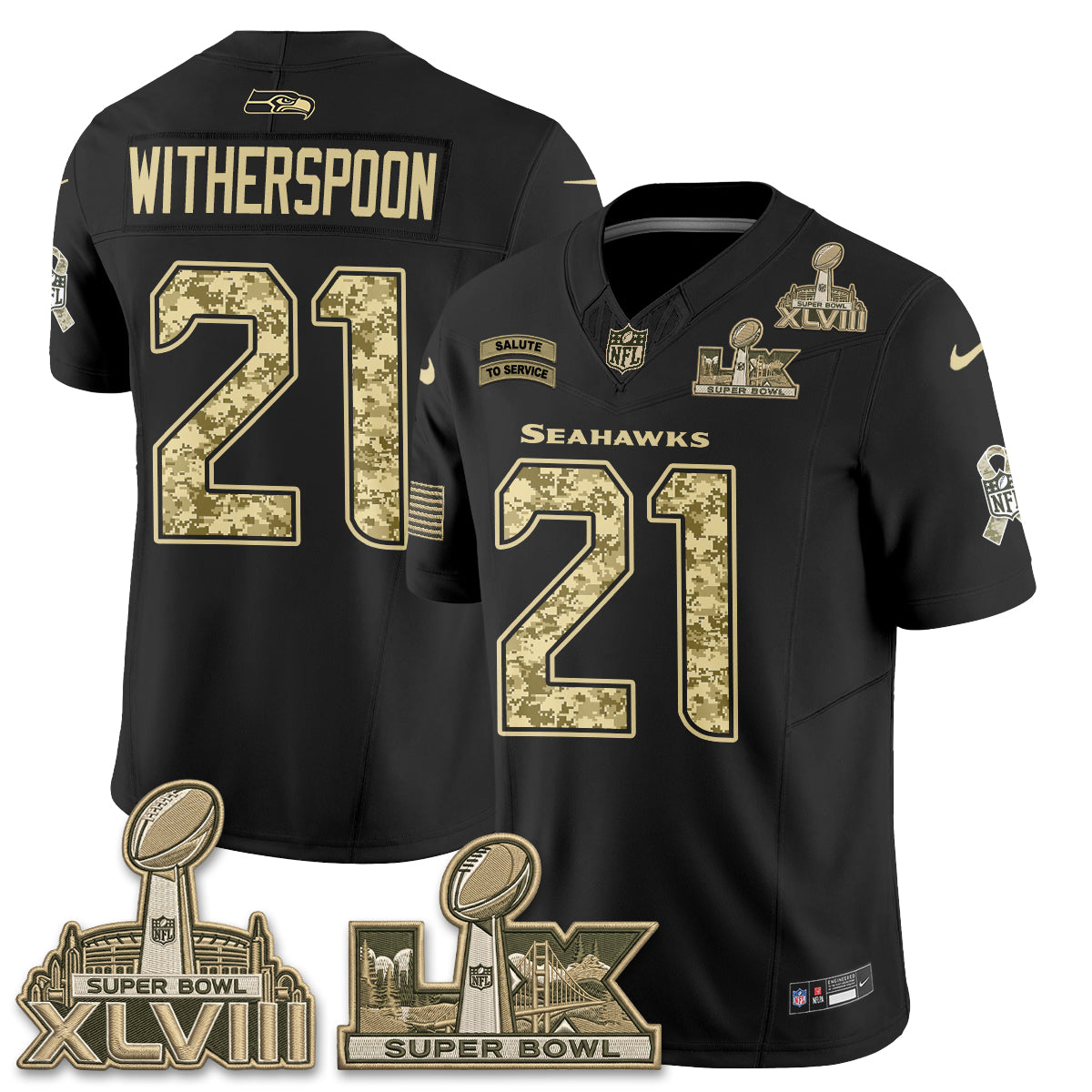 SEA 2026 Salute to Service V2 Vapor Jersey - Stitched