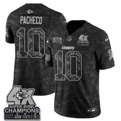Kansas City Chiefs 2026 Salute to Service Vapor Jersey V2- Stitched