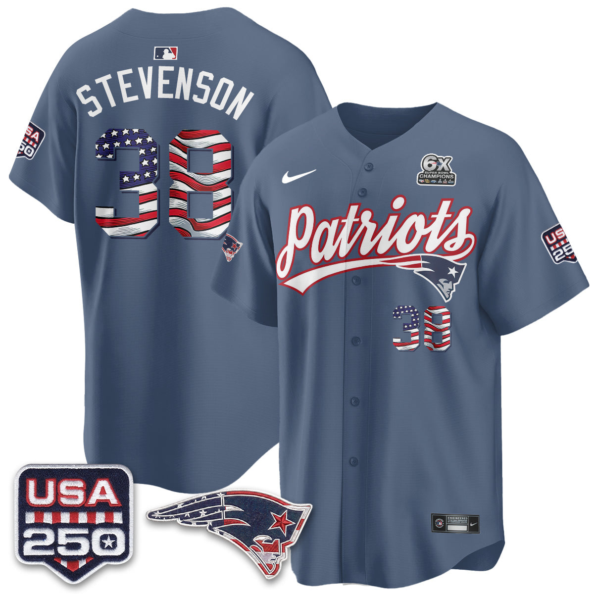 NE America Edition Vapor Jersey - Stitched