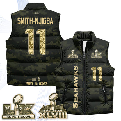 SEA 2026 Salute to Service Puffer Vest - Printed
