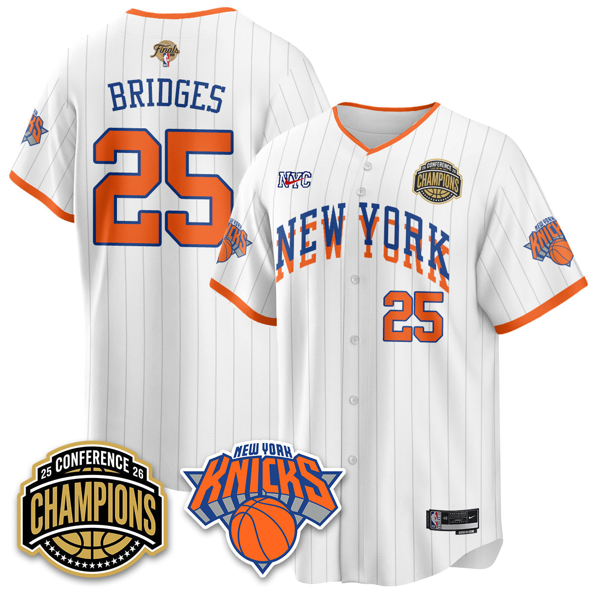 NYK 2026 NBA Finals Vapor City Edition Jersey V2- Stitched