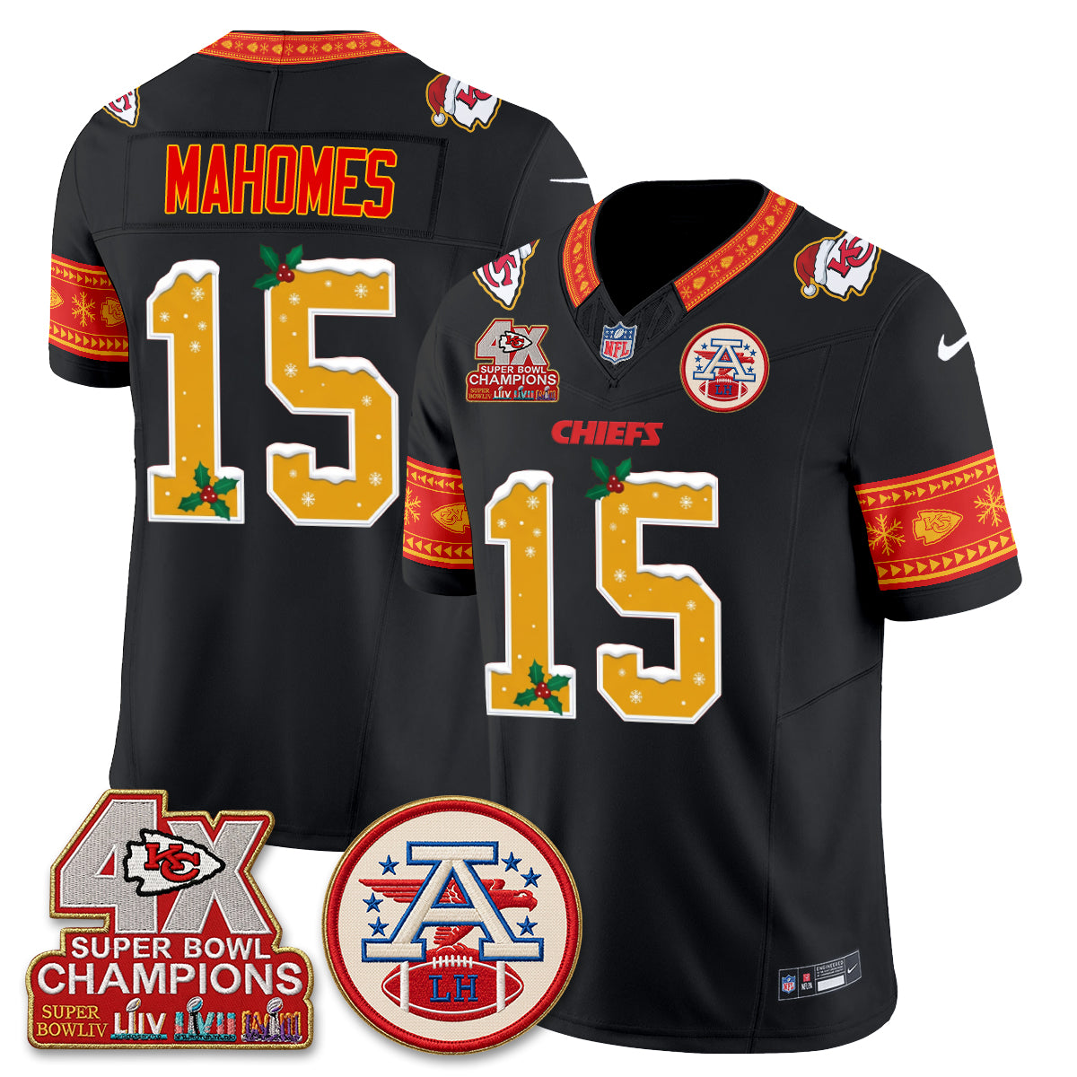 KC Xmas Edition Vapor Jersey - Stitched
