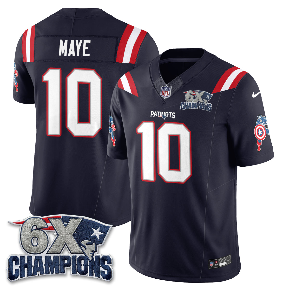 NE x Vibranium Shield Edition Vapor Jersey V2 - Stitched