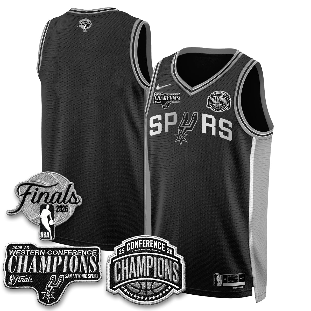 SAS 2026 NBA Western Conference Champions Vapor Special Edition Jersey - Stitched