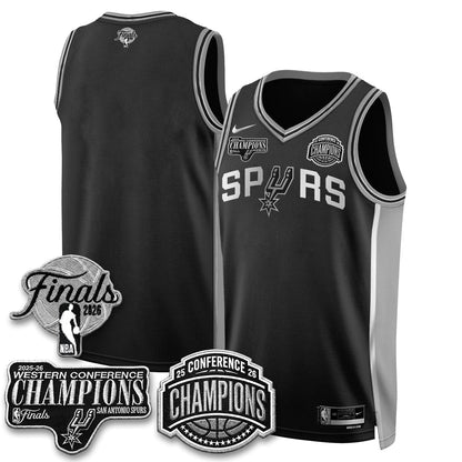 SAS 2026 NBA Western Conference Champions Vapor Special Edition Jersey - Stitched