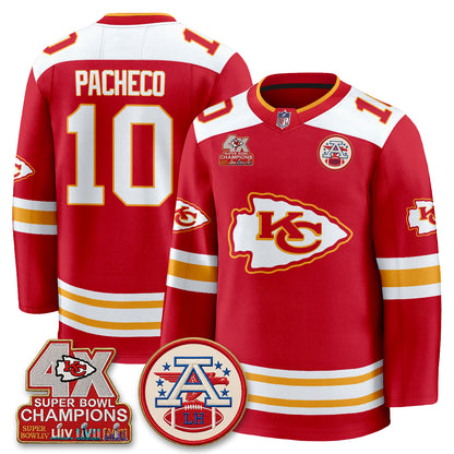 KC 4X Champs Edition Hockey Jersey - Stitched