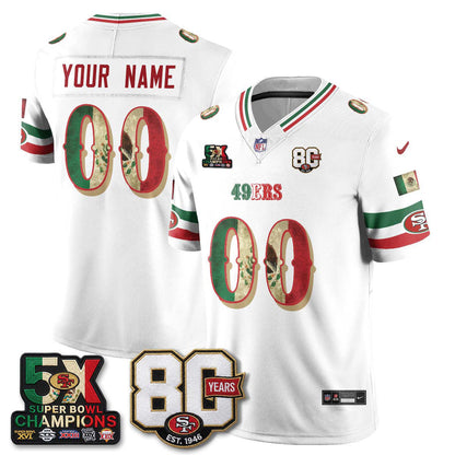 SF Mexican Edition Vapor Custom Jersey - Stitched