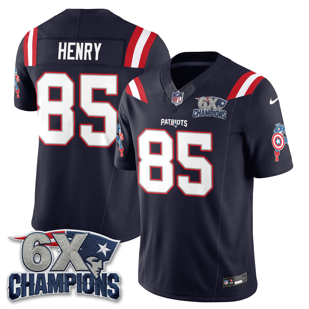 NE x Vibranium Shield Edition Vapor Jersey V2 - Stitched