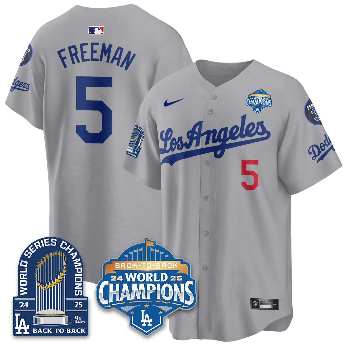 LAD Alternate Vapor Limited Jersey - 9x Champs - Stitched