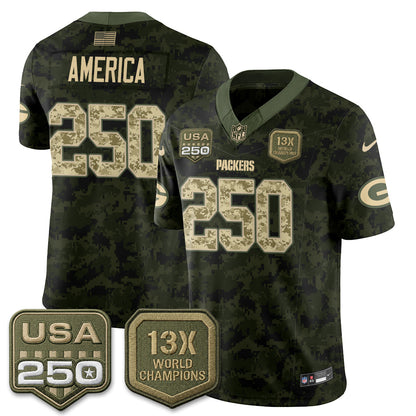 GB 2026 Salute To Service Edition Vapor Jersey - Stitched