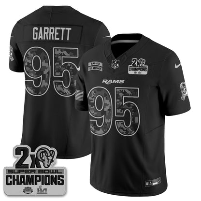 Los Angeles Rams 2026 Salute To Service Vapor Jersey V2- Stitched