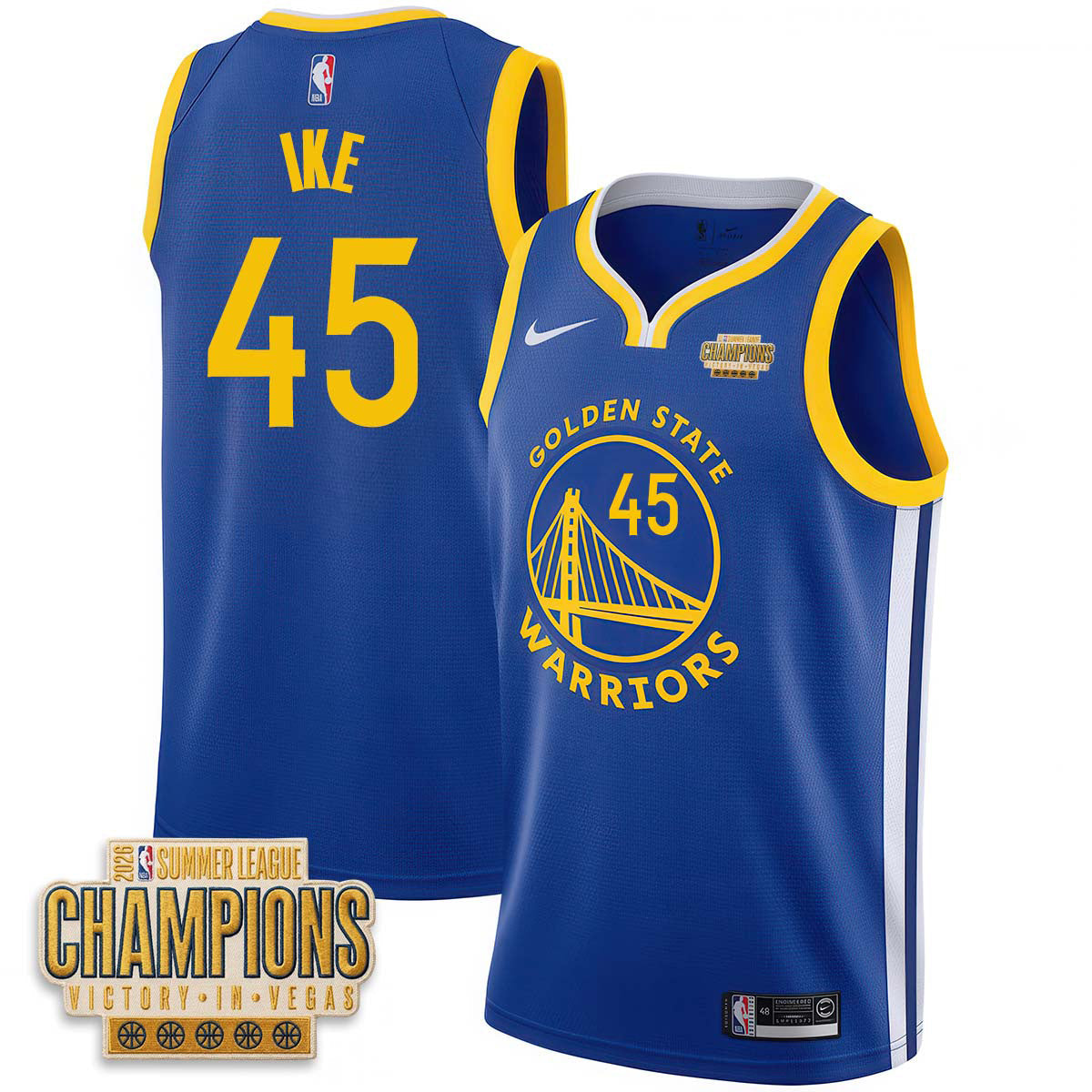 GSW 2026 Summer League Vapor Jersey - Stitched