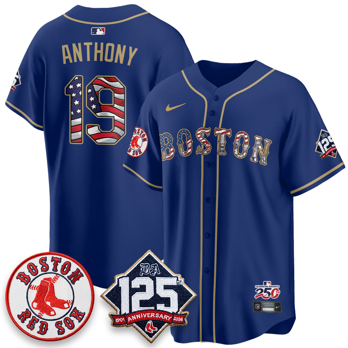 BOS 2026 Independence Day USA Vapor Limited Jersey - Stitched-DTD