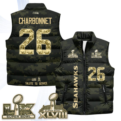 SEA 2026 Salute to Service Puffer Vest - Printed