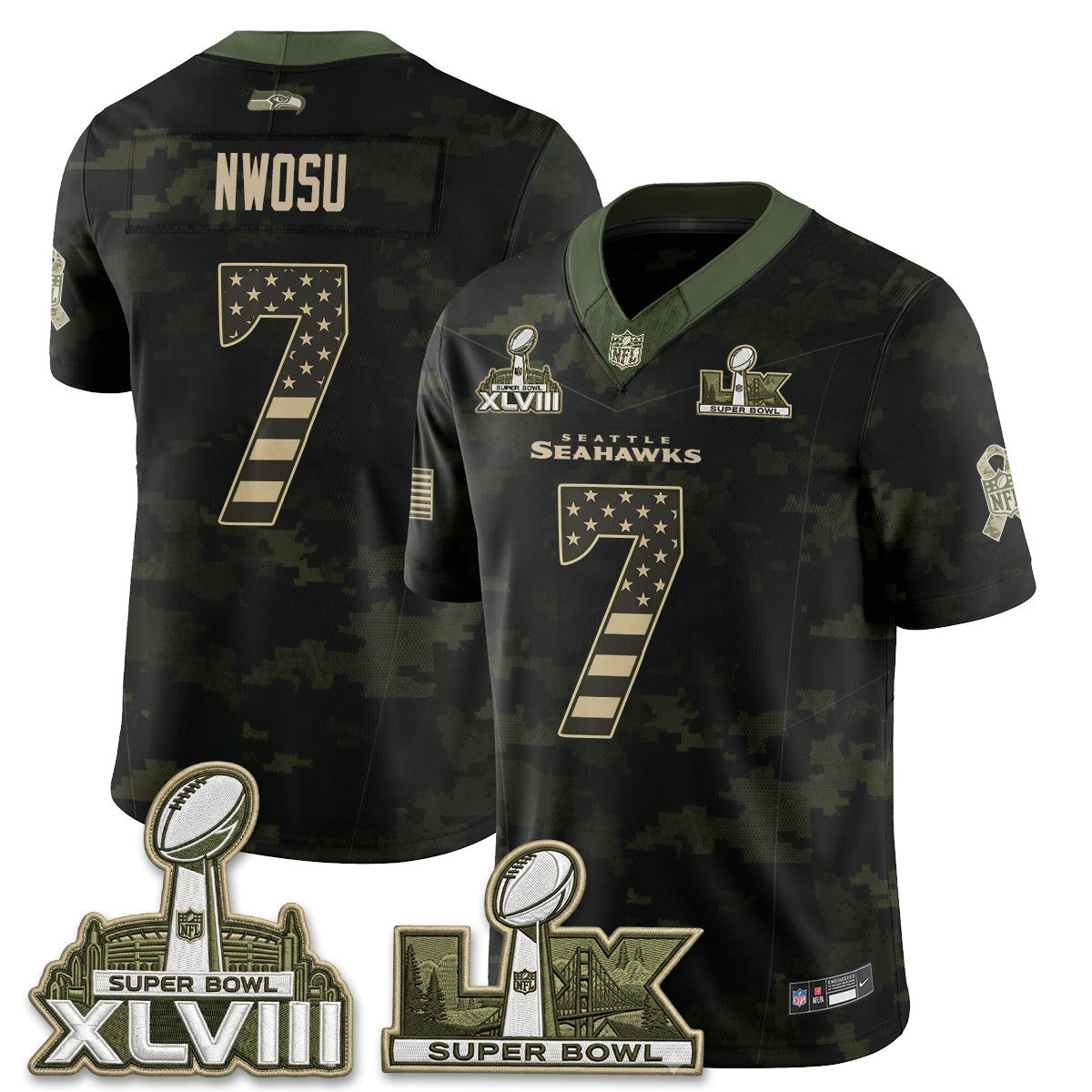 SEA 2026 Salute to Service Edition Vapor Jersey V2- Stitched