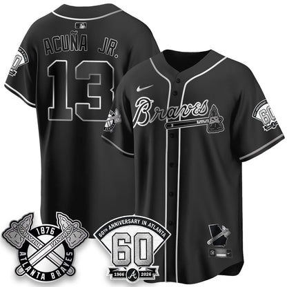 ATL 60th Anniversary Special Edition Vapor Limited Jersey - Stitched