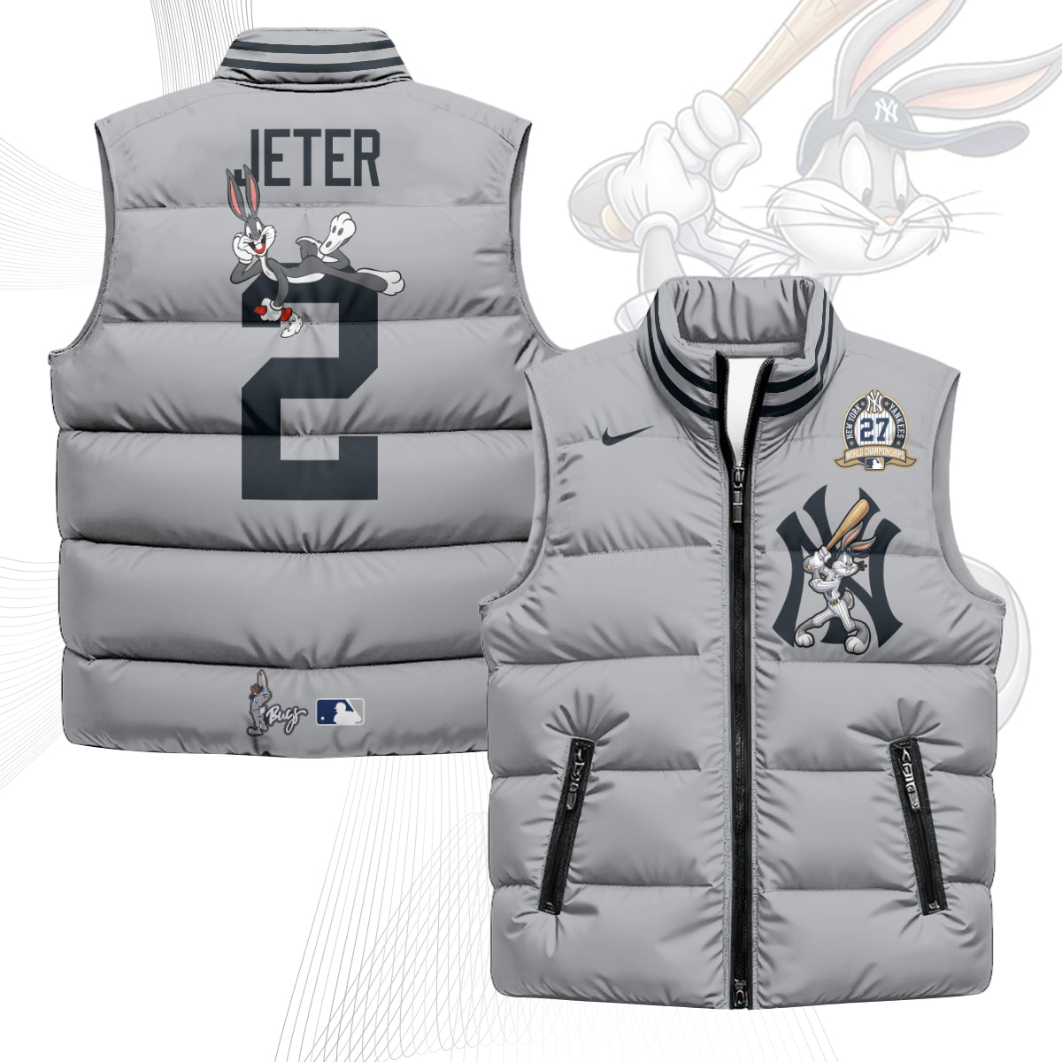 NYY Edition Unisex Puffer Vest - Printed