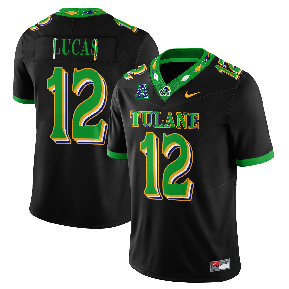 Tulane Green Wave 2026 City Football Vapor Jersey - Stitched