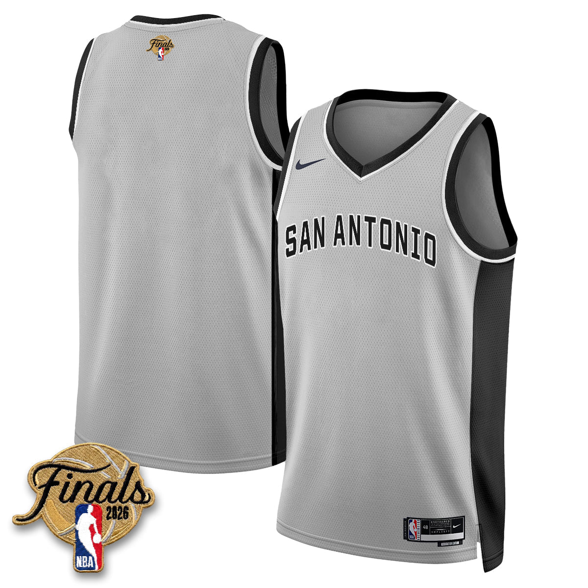 SAS 2026 NBA Western Conference Champions Vapor Jersey V2- Stitched