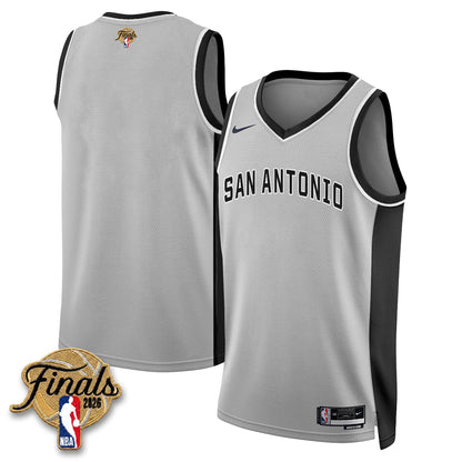 SAS 2026 NBA Western Conference Champions Vapor Jersey V2- Stitched