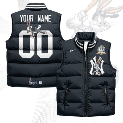 NYY Edition Unisex Custom Puffer Vest - Printed