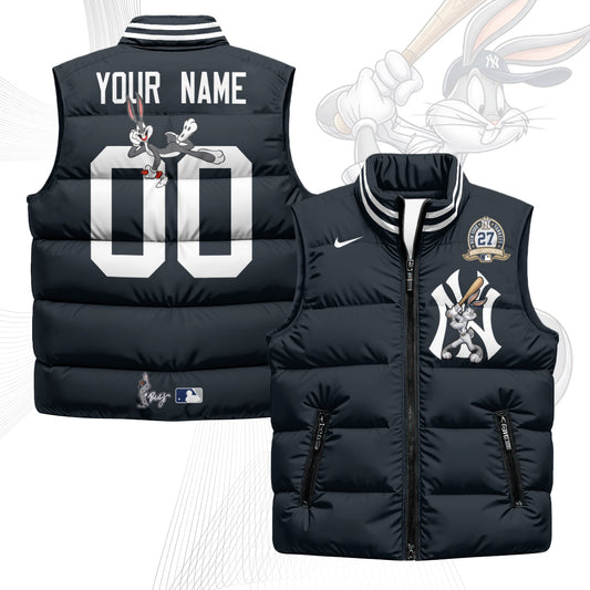 NYY Edition Unisex Custom Puffer Vest - Printed