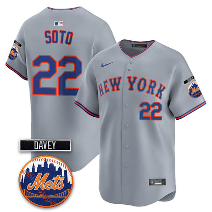 NYM 2026 Davey Johnson Memorial Vapor Limited Jersey - Stitched