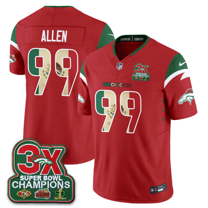 Denver Broncos Mexico Edition Vapor Jersey - Stitched
