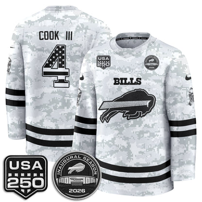BUF 2026 Salute To Service Edition Hockey Jersey - Printed