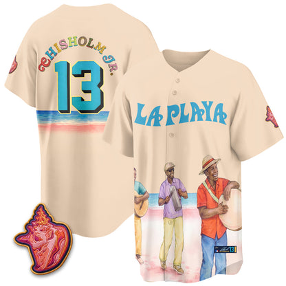 NYY Beach Connect "La Playa" Edition Vapor Jersey- Patch Stitched