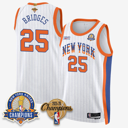 NYK 2026 Basketball Champions Special Edition Vapor Jersey V2- Stitched