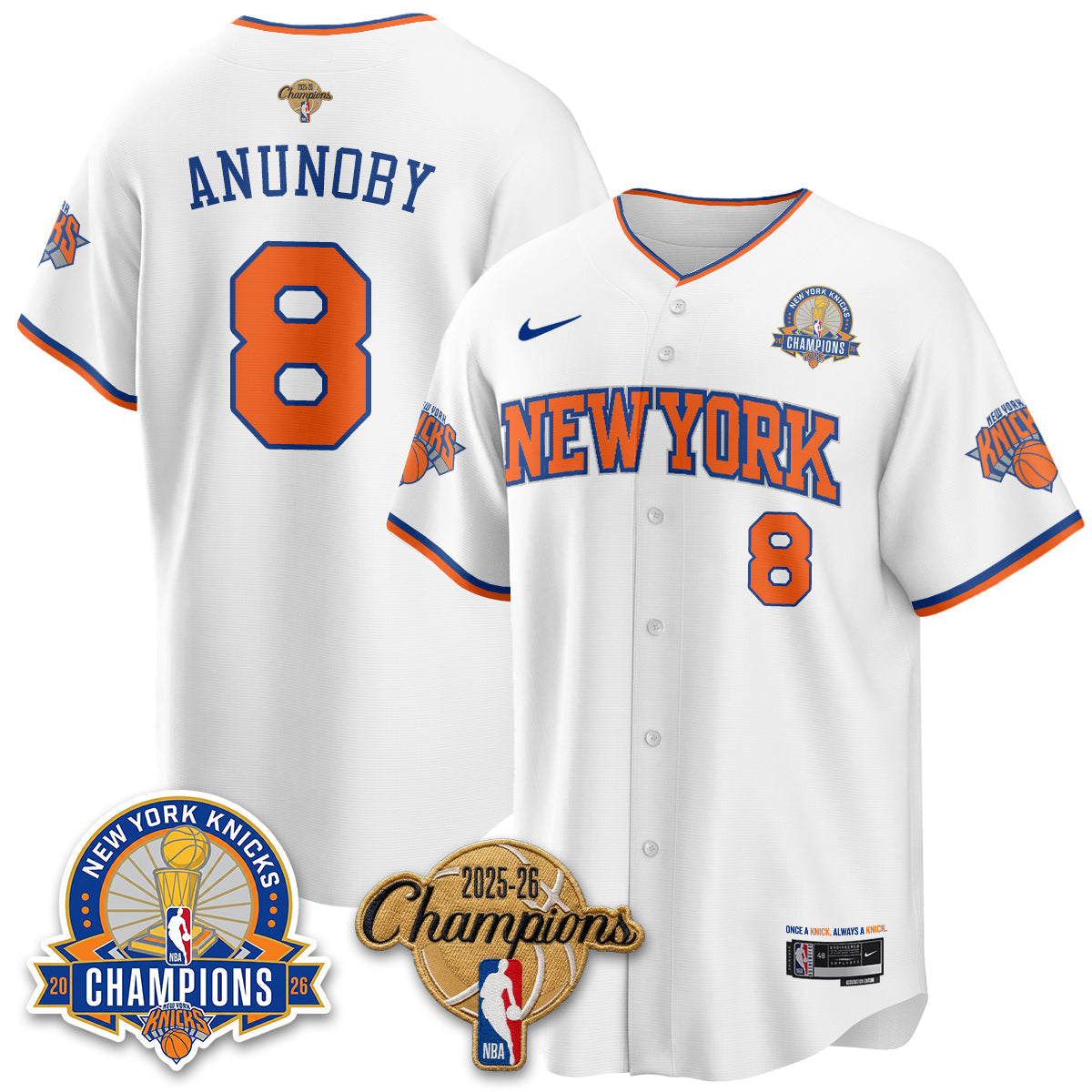 NYK 2026 NBA Champions Special Edition Vapor Jersey V2- Stitched