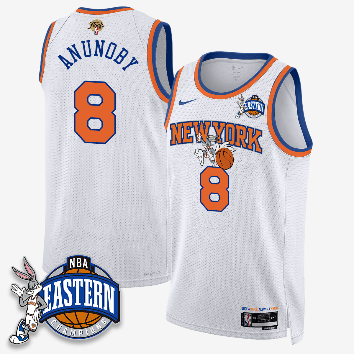 NYK 2026 NBA Finals x Bunny Vapor Jersey - Stitched
