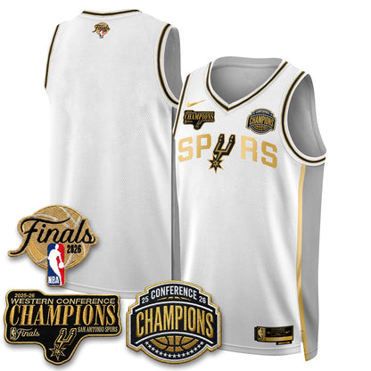 SAS 2026 NBA Western Conference Champions Vapor Special Edition Jersey - Stitched