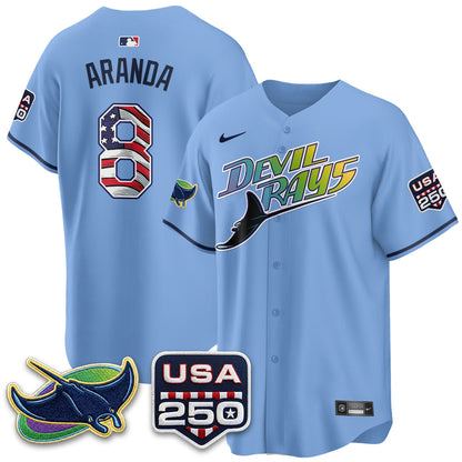 TB Independence Day USA 2026 City Connect Vapor Jersey - Stitched