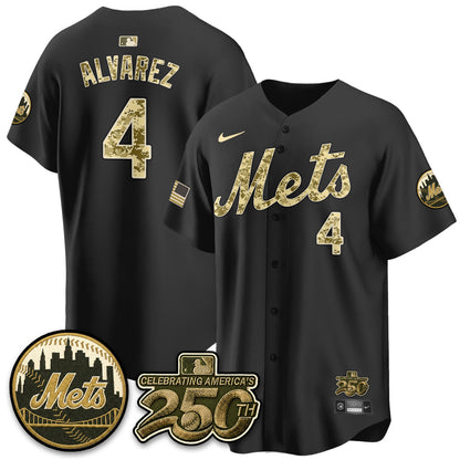NYM Armed Forces Day Vapor Premier Limited Jersey - Stitched V2