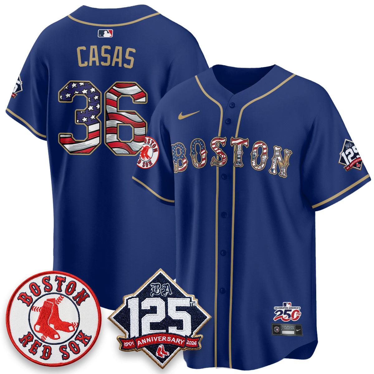 BOS 2026 Independence Day USA Vapor Limited Jersey - Stitched-DTD