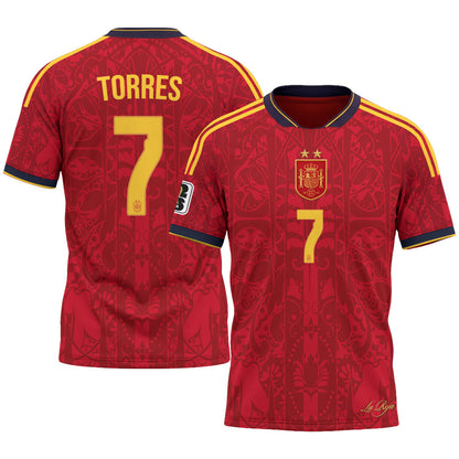 Spain 2026 Soccer Champions Vapor Jersey V2- Printed