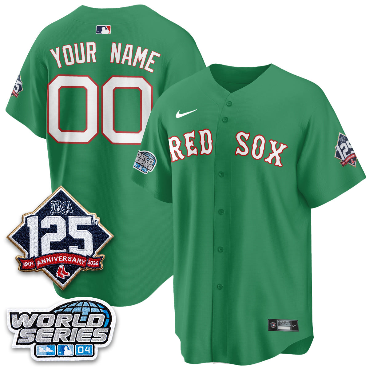 BOS Throwback 2004 Vapor Custom Jersey - Stitched