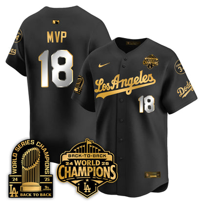 LAD Alternate Vapor Limited Jersey - 9x Champs - Stitched