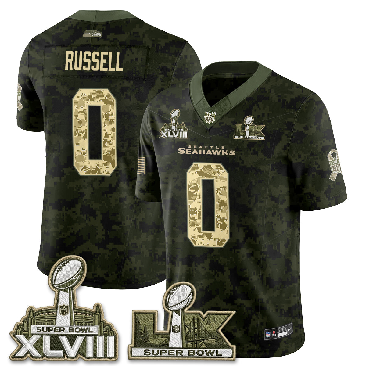 SEA 2026 Salute to Service Edition Vapor Jersey V2- Stitched