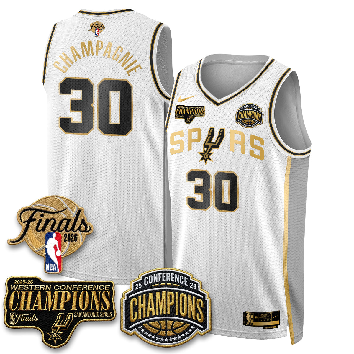 SAS 2026 NBA Western Conference Champions Vapor Special Edition Jersey - Stitched