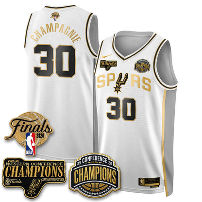 SAS 2026 NBA Western Conference Champions Vapor Special Edition Jersey - Stitched