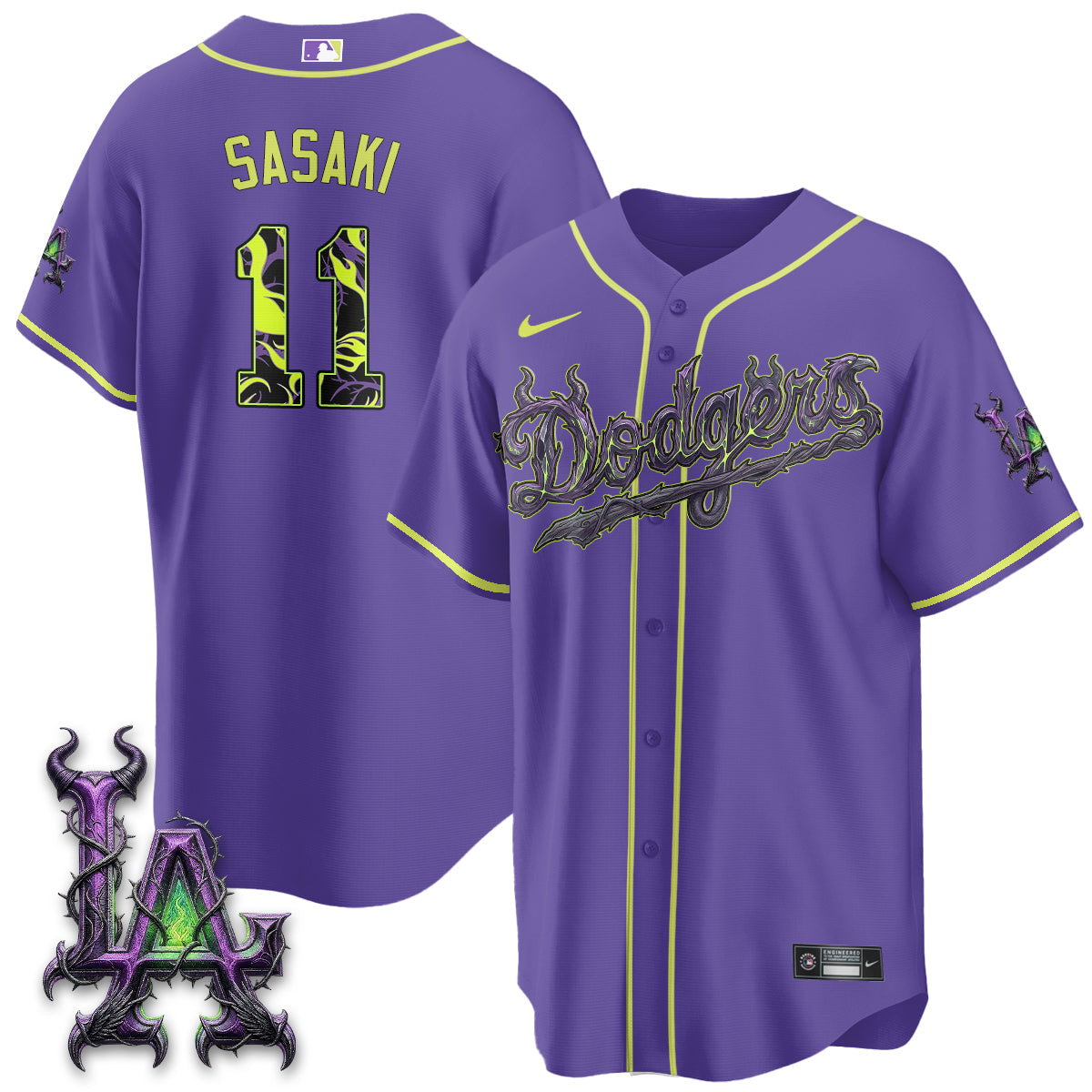 LAD Villains Halloween - Horned Queen Vapor Jersey- Stitched