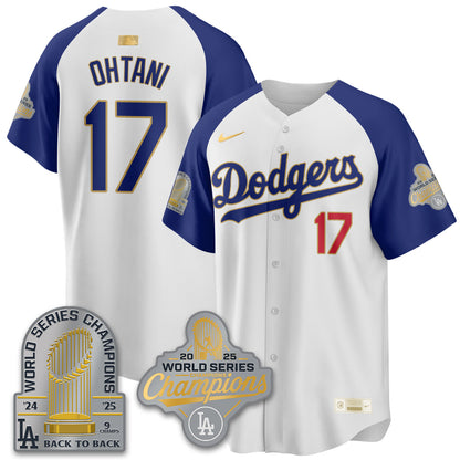 LAD Gold Collection Stadium Vapor Limited Jersey - 9x Champs - Stitched
