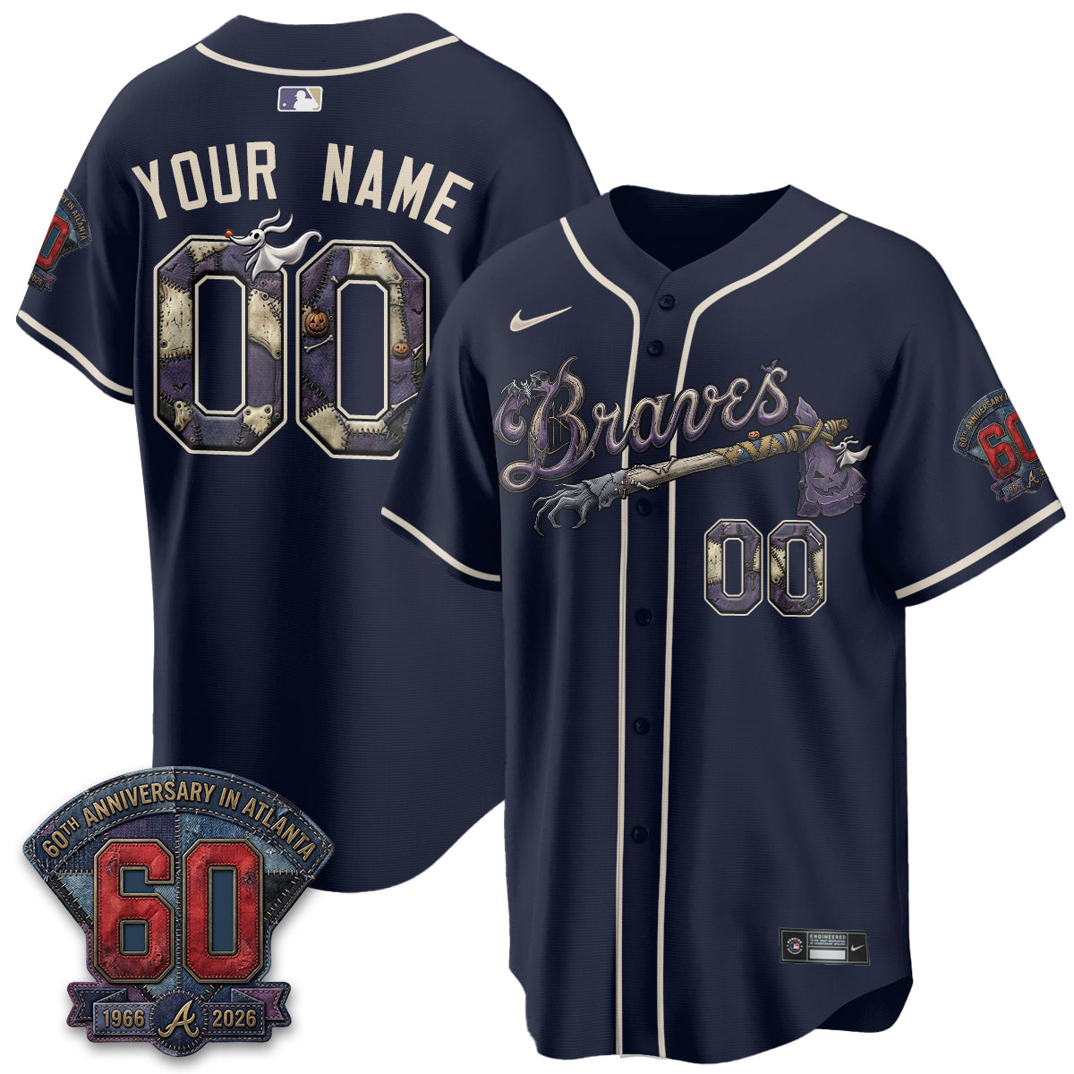 ATL Nightmare Edition Vapor Custom Jersey - Stitched