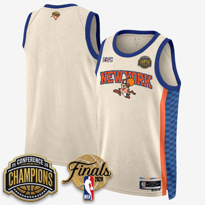NYK 2026 NBA Eastern Conference Champions x Looney Tunes Vapor Jersey V2- Stitched
