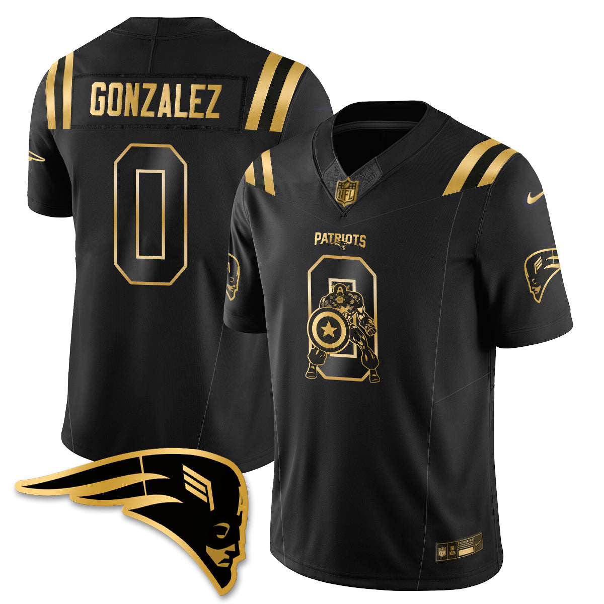 NE x Vibranium Shield Edition Vapor Jersey - Stitched