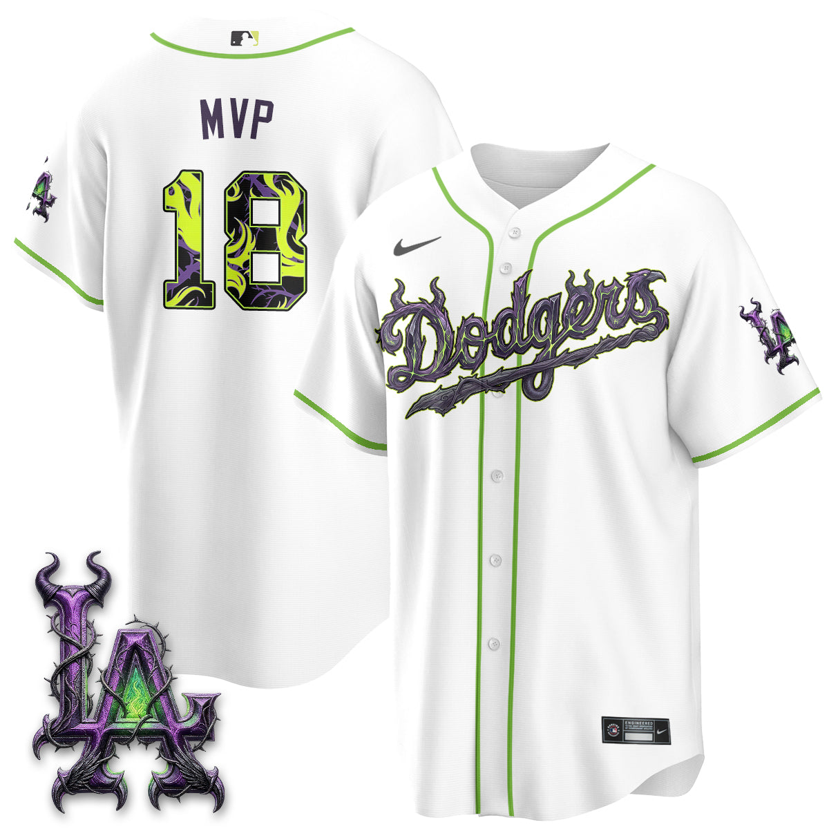 LAD Villains Halloween - Horned Queen Vapor Jersey- Stitched